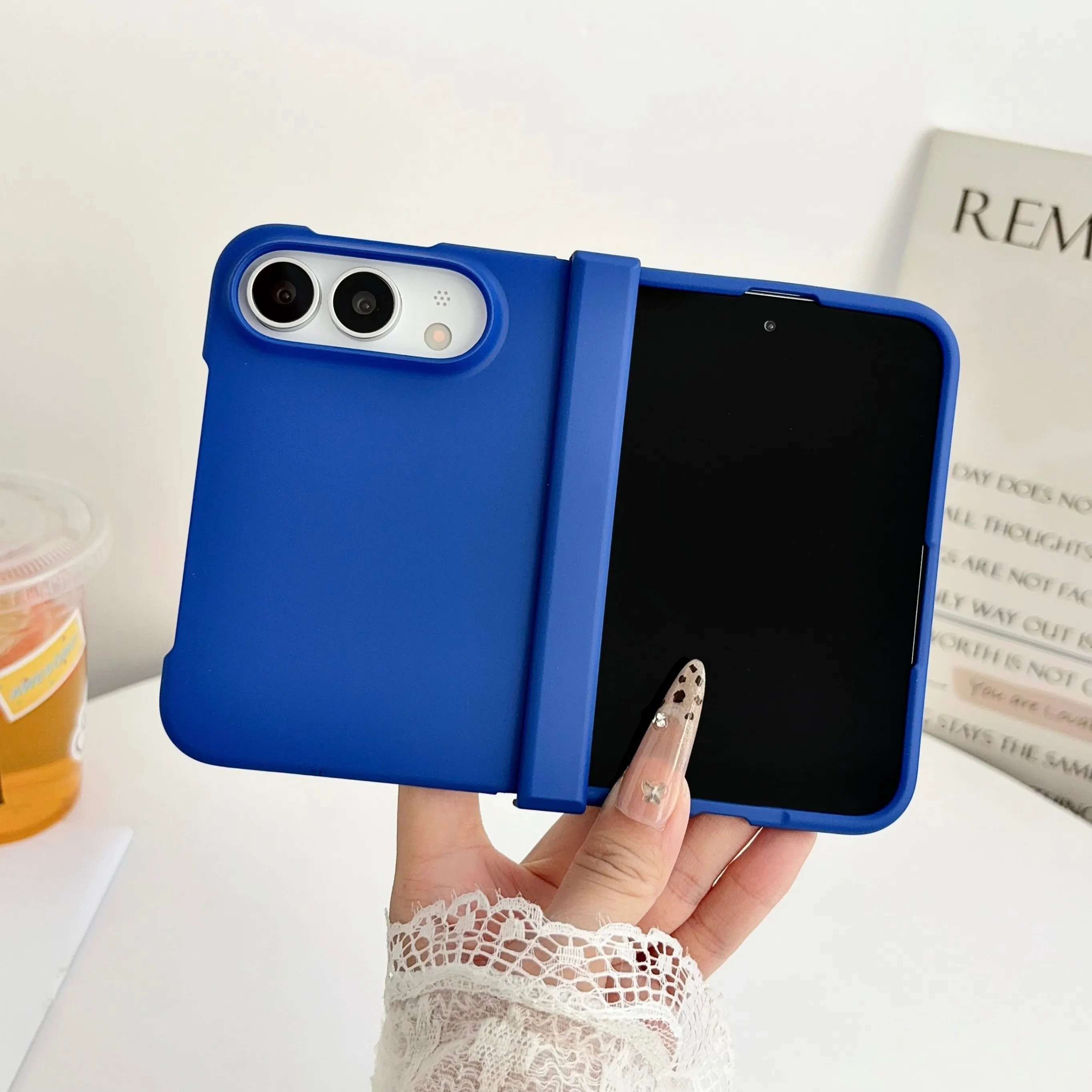 Matte Hard Pc Back Case - Custodia per iPhone Apple con finitura