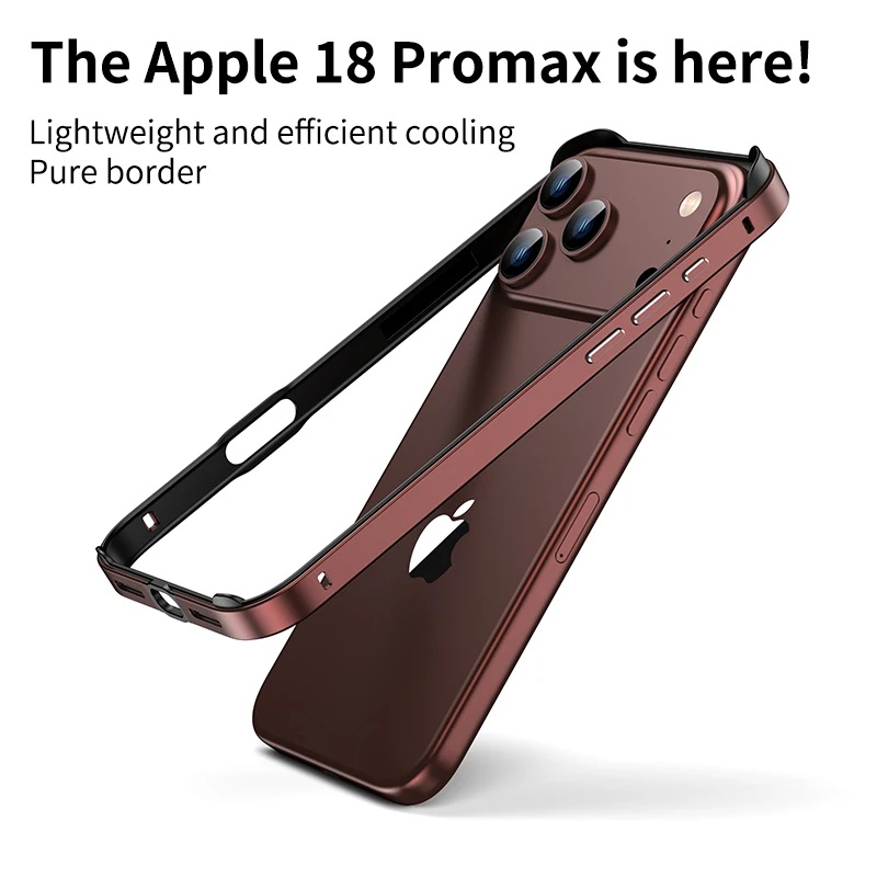 Metal Bumper Aluminum Frame Case - Custodia ibrida in alluminio con cornice