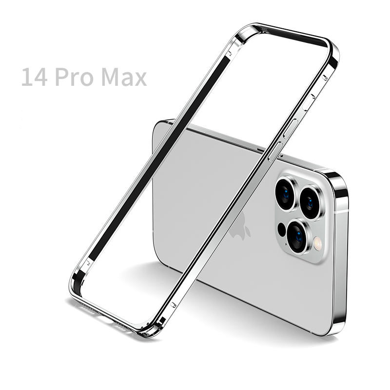 Metal Bumper Aluminum Frame Case - Cover rigida in metallo con cornice
