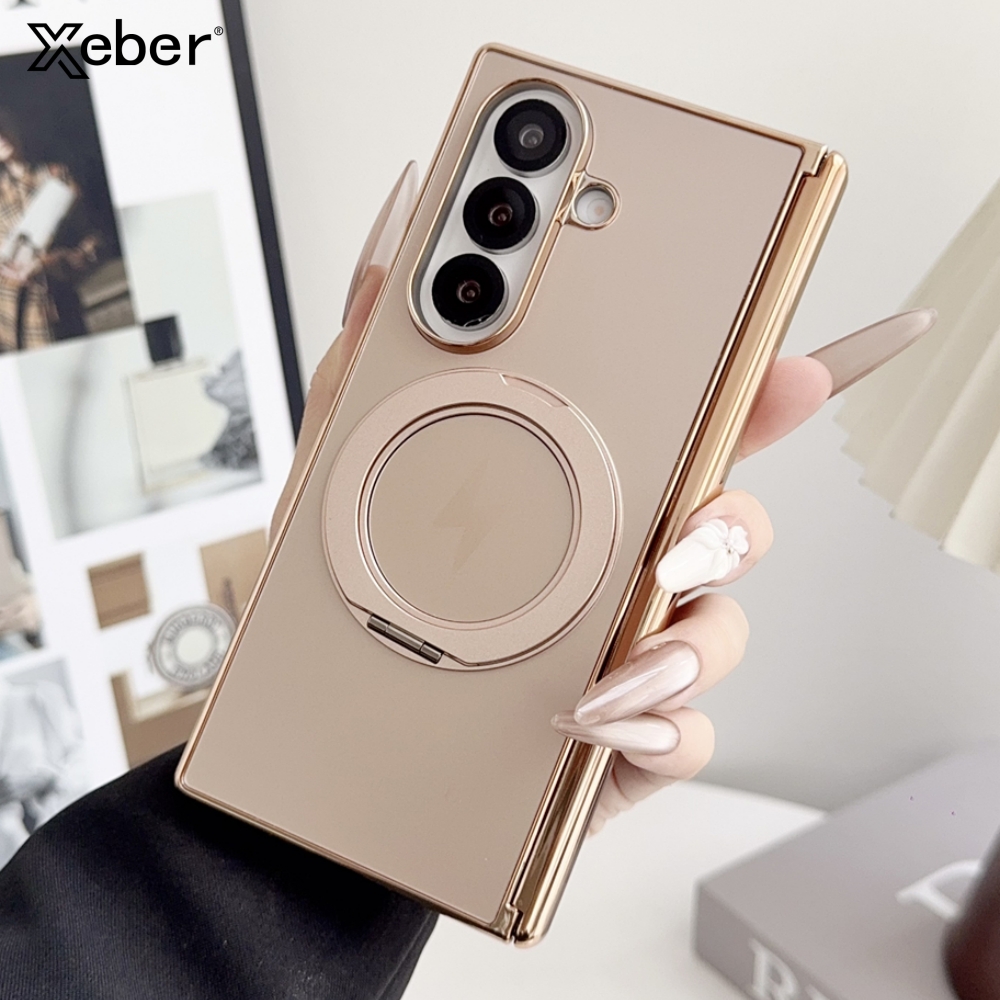 Phone Cases - Custodia Magnetica Protettiva con Cerniera Placcata