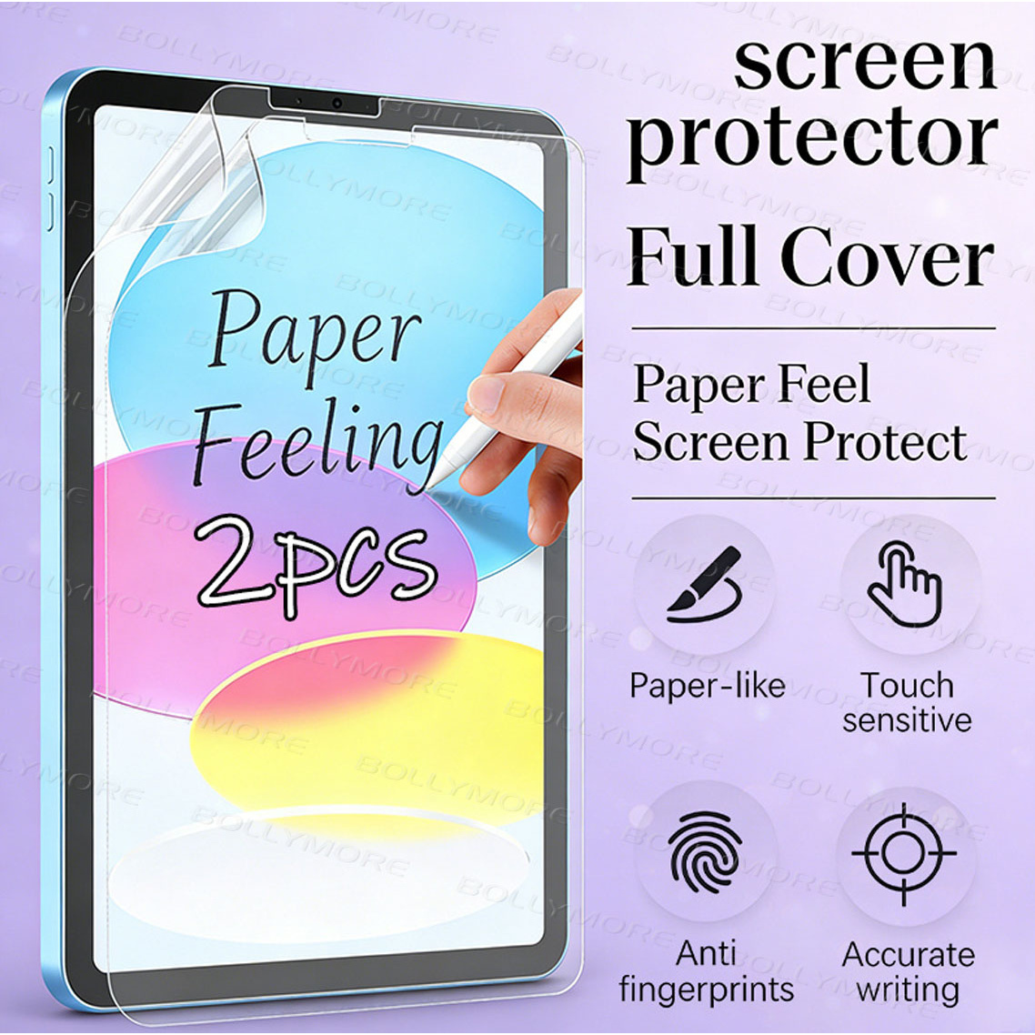 Matte Anti Glare Screen Protector - 2 pezzi, pellicola protettiva piatta, adatta