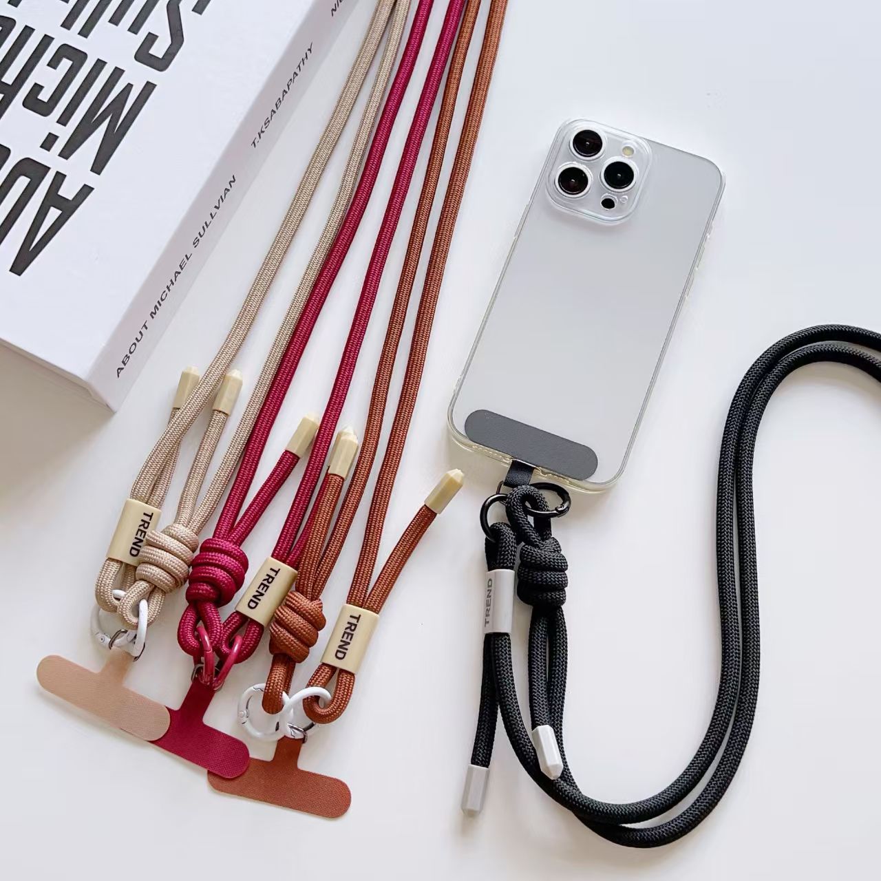 Crossbody Lanyard Neck Strap Case - Cordino per telefono anti-perdita alla moda